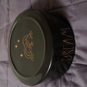 -SOLD-RAE DUNN Black Decorative bowl/jewelry holder.